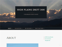 Tablet Screenshot of highplainsdriftinn.com